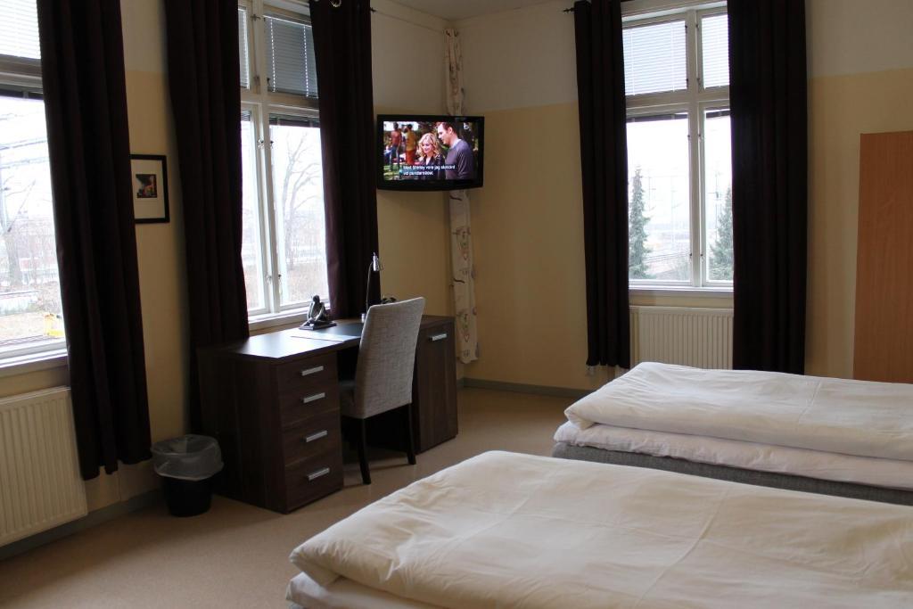Stationshusets Hotell Och Cafe ヒェーピング 部屋 写真
